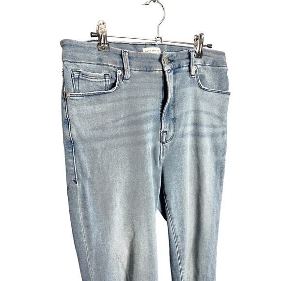 Good American Good Legs Straight Split Pockets Size 10 30 Blue 449 - Picture 4 of 8